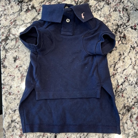 Polo Ralph Lauren Pet Dog Polo Shirt Navy Size M